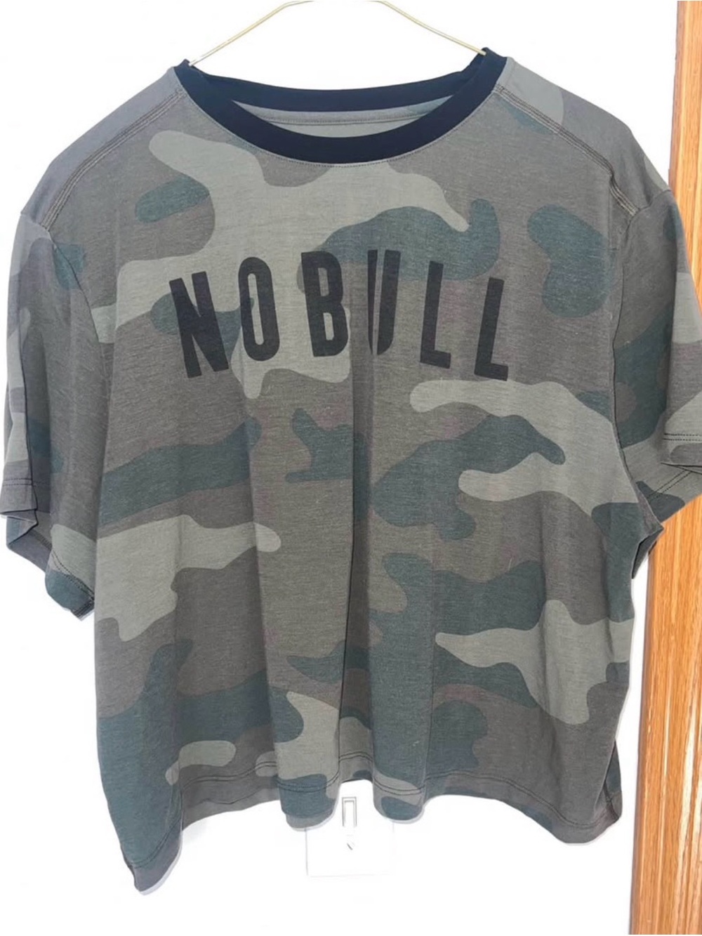 NOBULL Grey Logo Tee with Black Trim